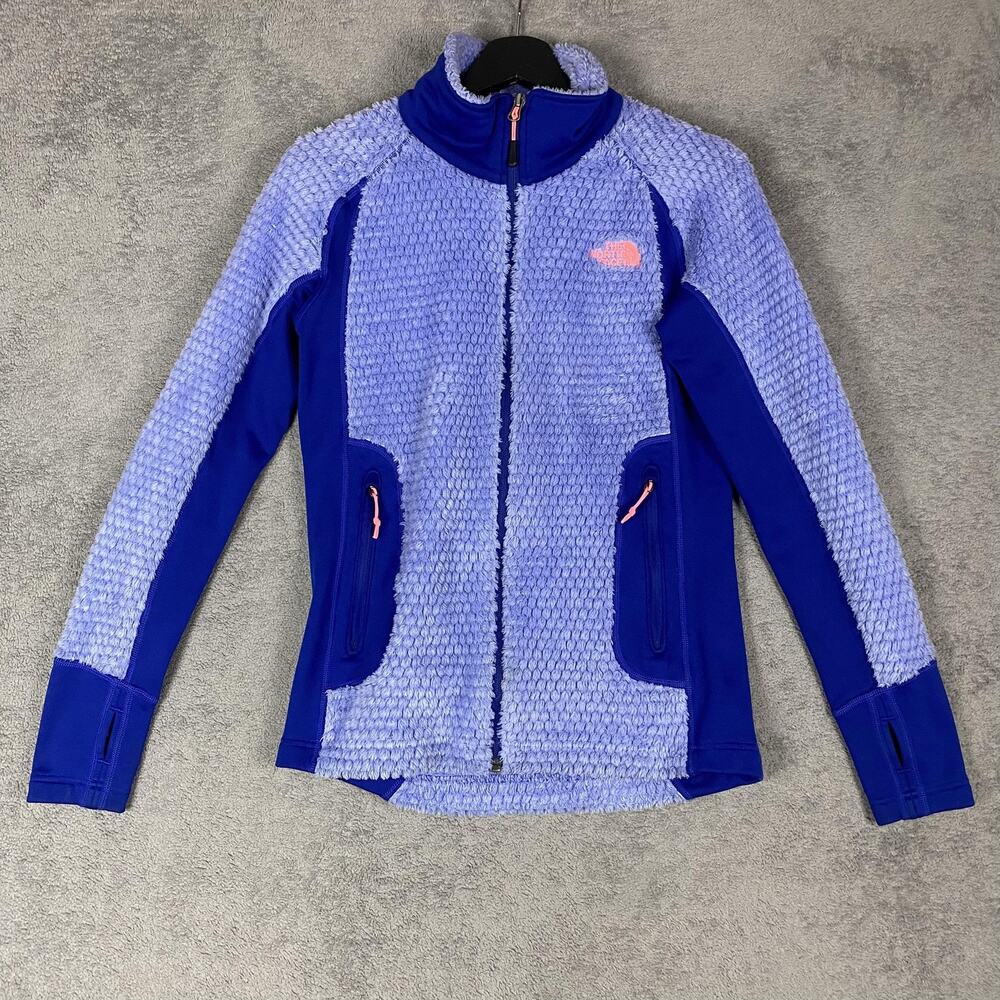 North Face Jacket Womens Medium Fleece Full Zip Stretch Outdoor Hiking Layer